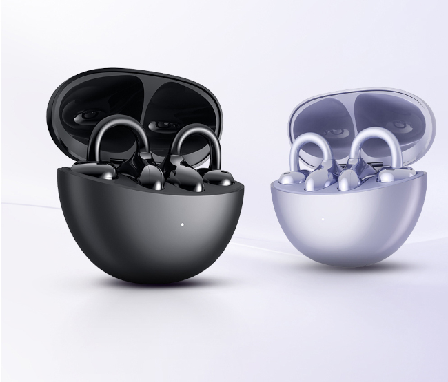 HONOR CHOICE Earbuds Clip — otwarte słuchawki TWS w etui ładującym, widok produktu